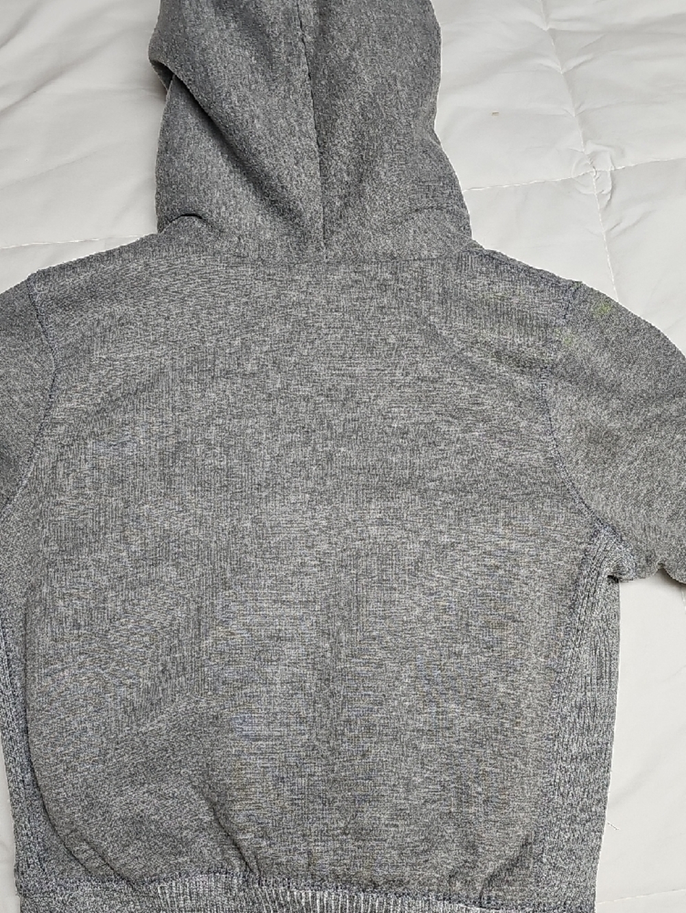 Abercrombie & Fitch Grey Hooded Sherpa-Lined Zip Sweatshirt - Picture 6 of 7